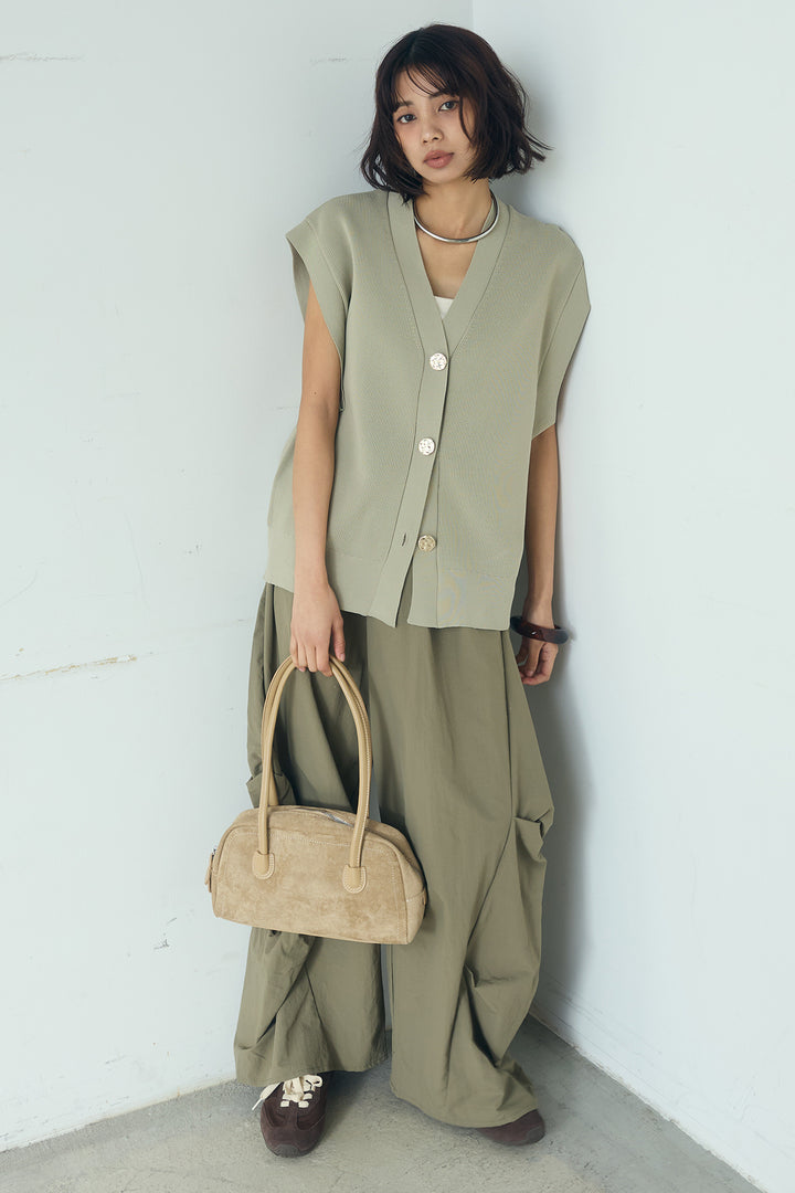 [SET]ポリウーリーメタルボタンベスト+ドライタフタタックバレルパンツ(2set)