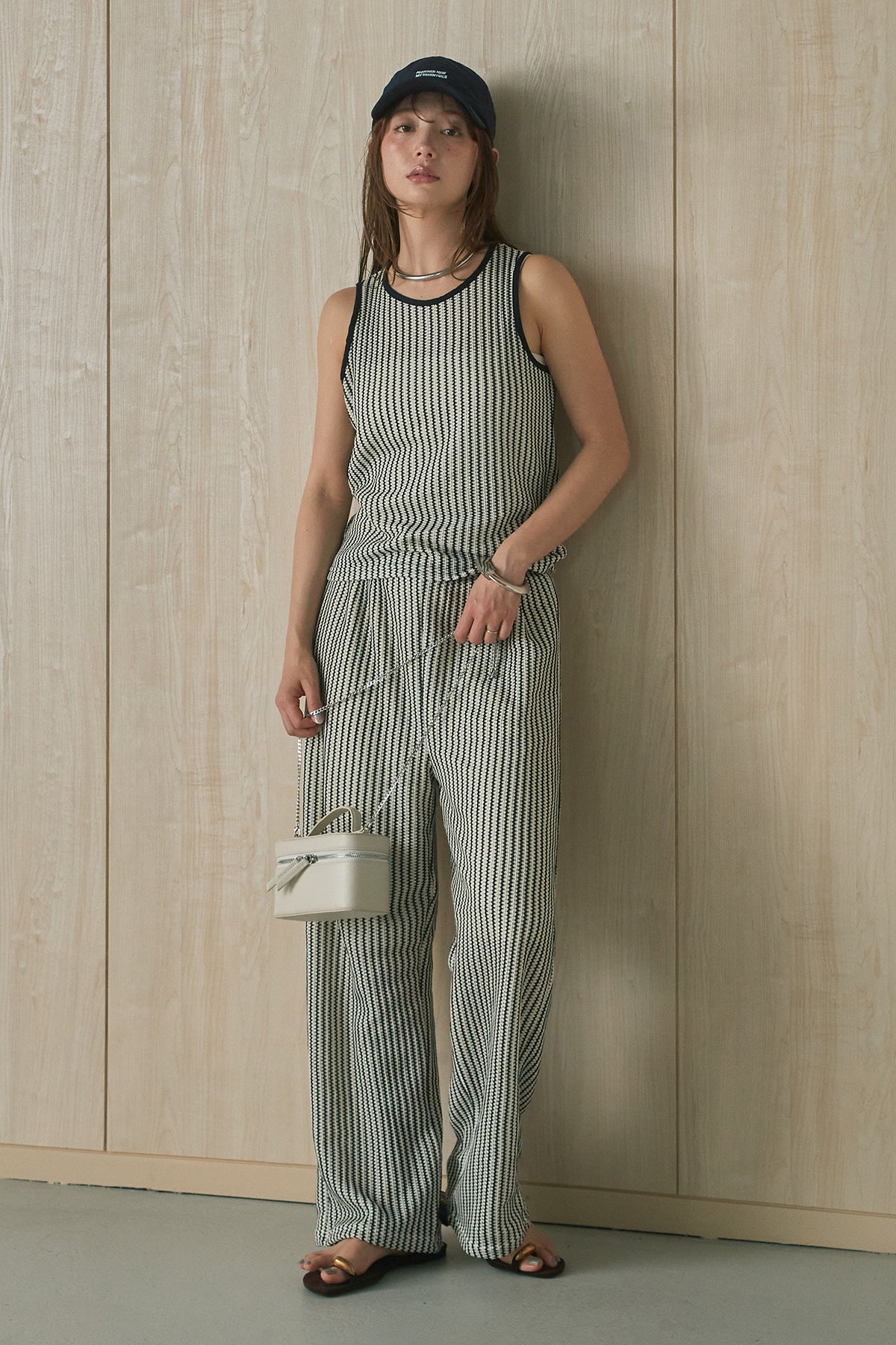 ESICA グレンチェックルーズタックパンツ　2点セット SET ITEMS – ESICA