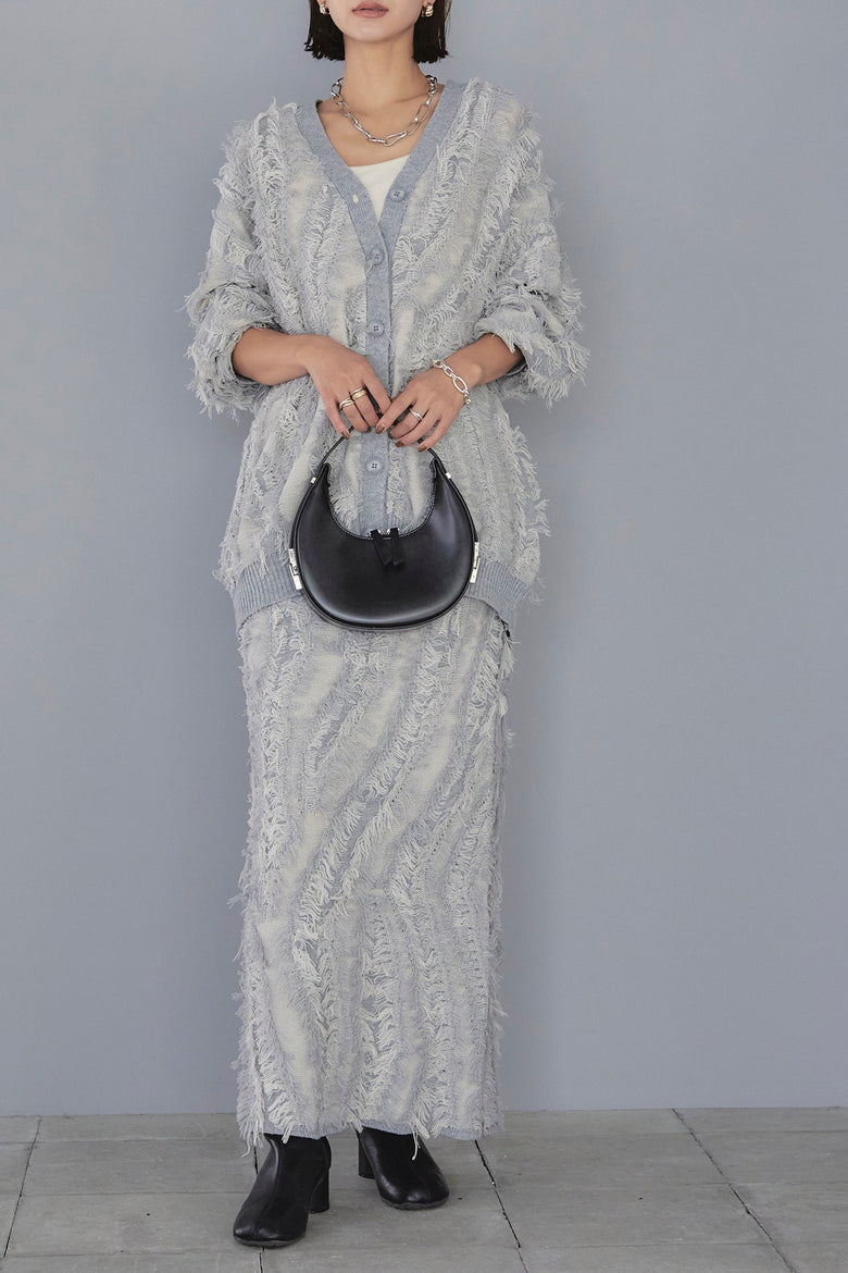 フリンジデザインニットスカート – ESICA 