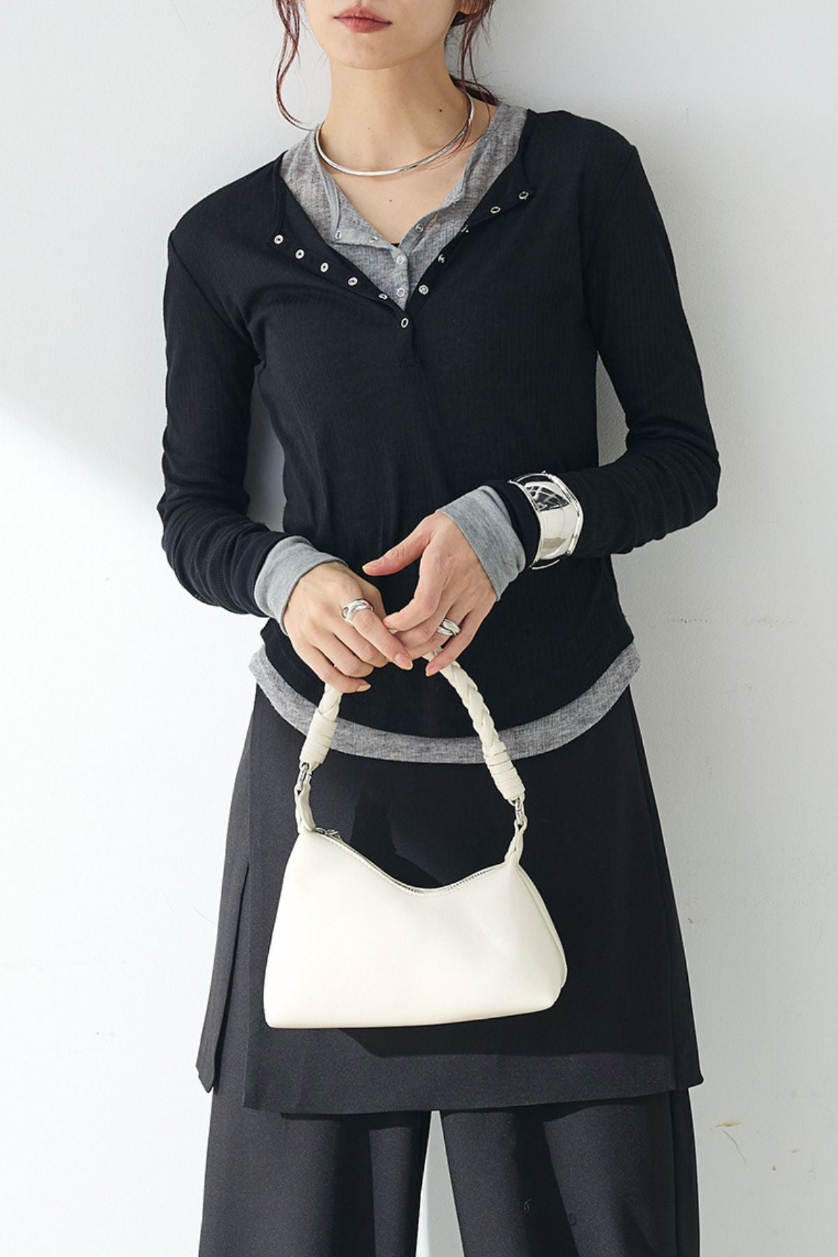 SET]シアーテレコヘンリーネックプルオーバー+シアーテレコヘンリー