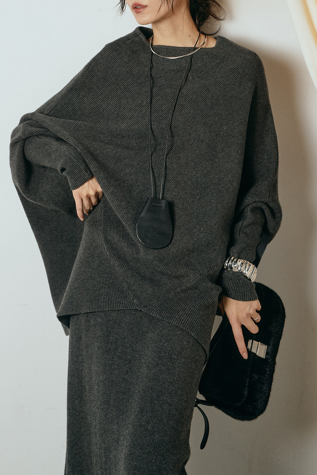 [SET]ドルマンニットスカートSETUP