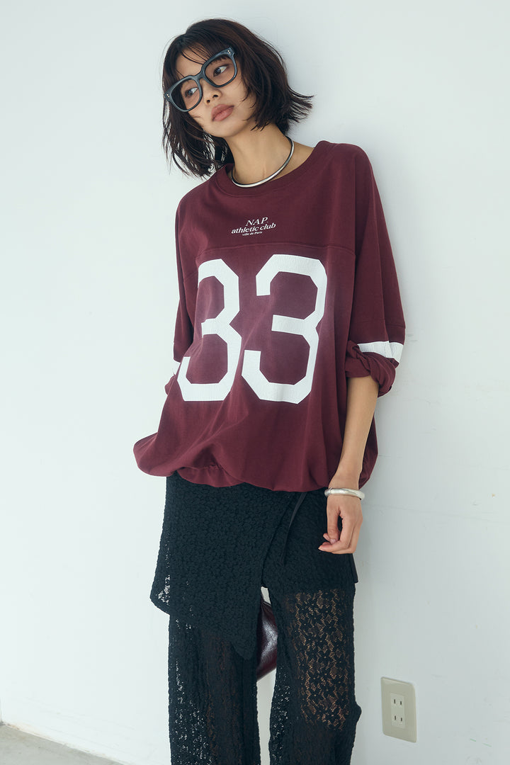 [SET]裾ドロストナンバービッグTシャツ+ストレッチレースパンツ＆ラップスカートセット(2set)