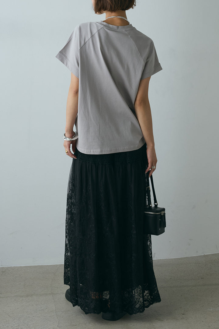 フォトプリントラグランTシャツ
