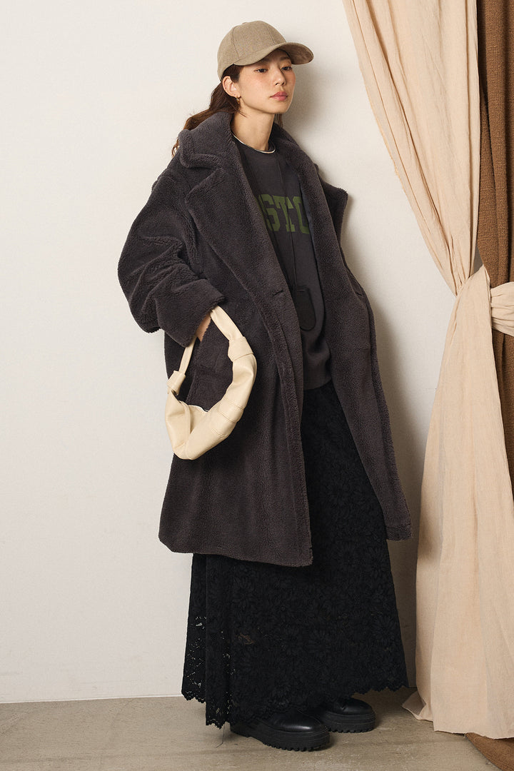 テディボアロングコート