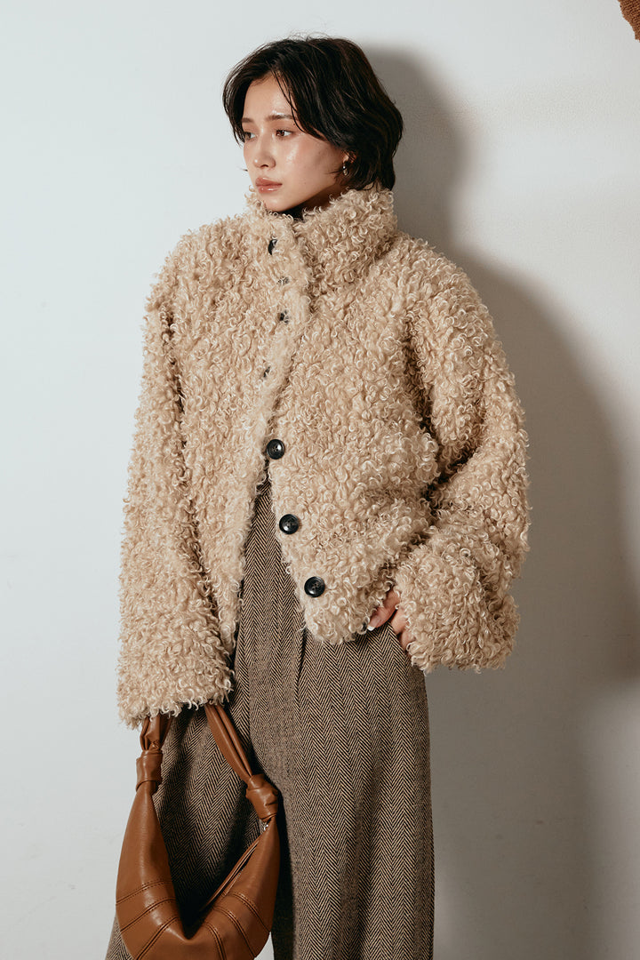 [SET]プードルファーミドルジャケット+クラシックヘリンボーンサロペット(2set)