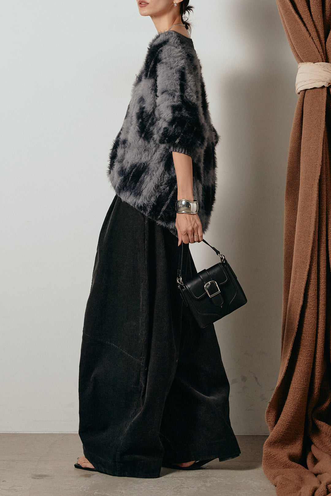 【着回しセット】[SET]タイダイ柄シャギーニットカーディガン+タイダイ柄シャギーニットカーディガン(2set)