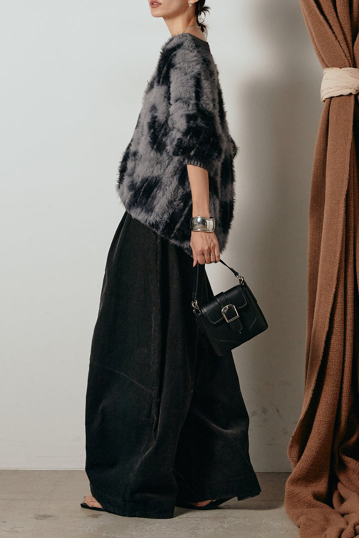 【着回しセット】[SET]タイダイ柄シャギーニットカーディガン+タイダイ柄シャギーニットカーディガン(2set)