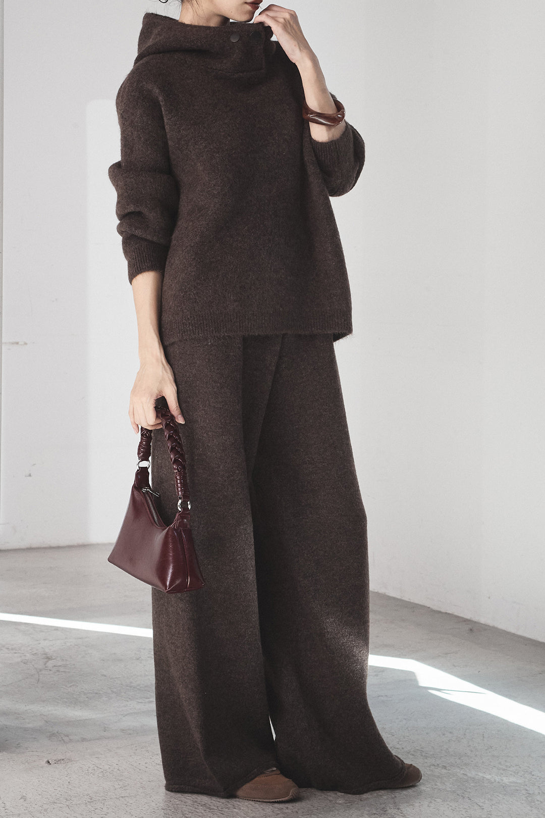 [SET]ハイネックニットフーディーSETUP