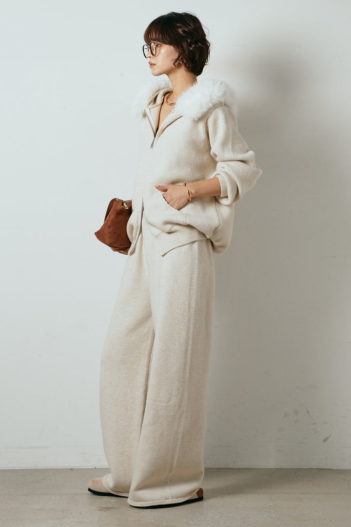 【着回しセット】[SET]ファー付きフーディーニットSETUP+ファー付きフーディーニットSETUP(2set)