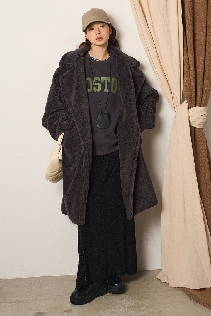 テディボアロングコート