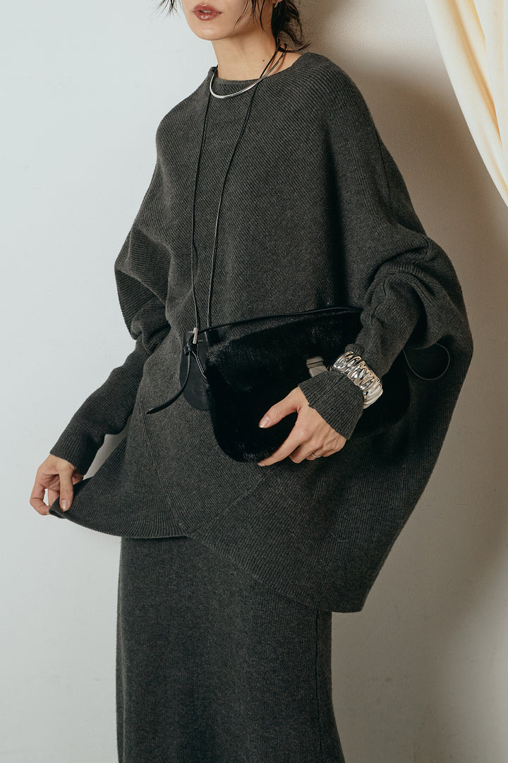 [SET]ドルマンニットスカートSETUP