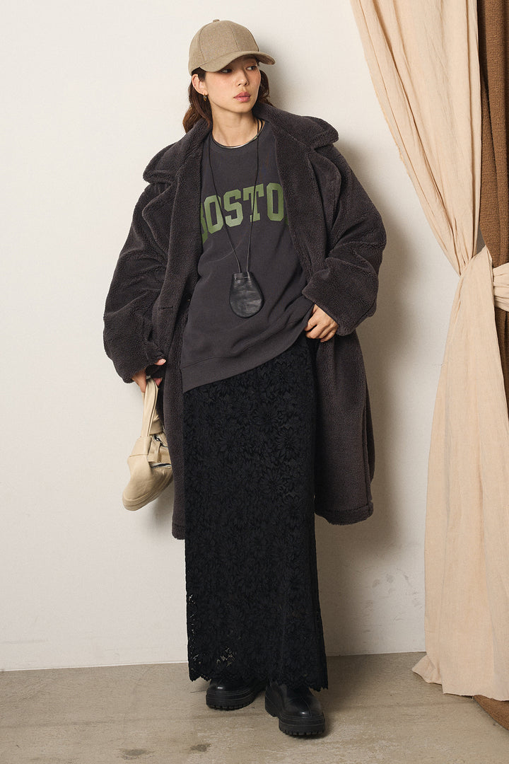 テディボアロングコート