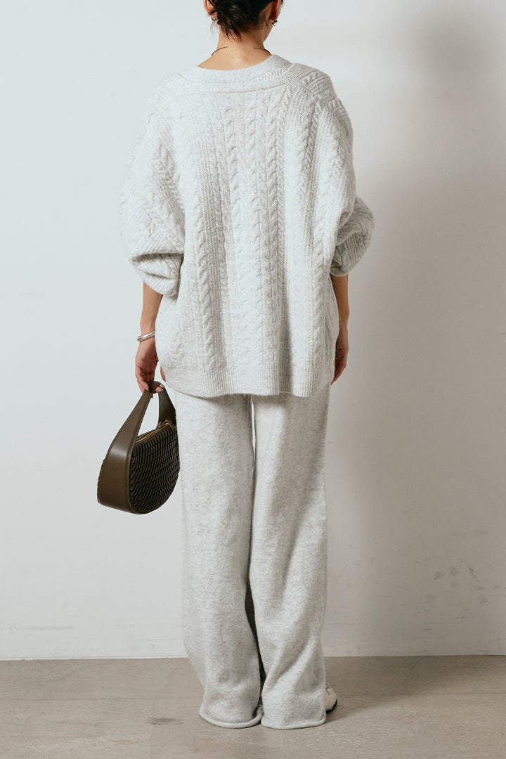 [SET]3ピースフロントボタンニットSETUP