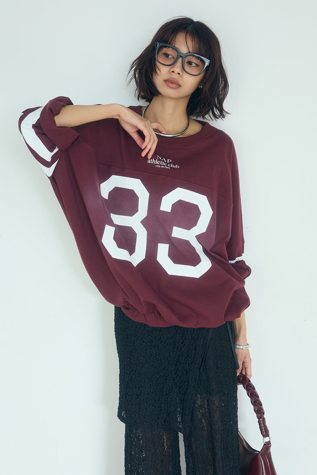 [SET]裾ドロストナンバービッグTシャツ+ストレッチレースパンツ＆ラップスカートセット(2set)