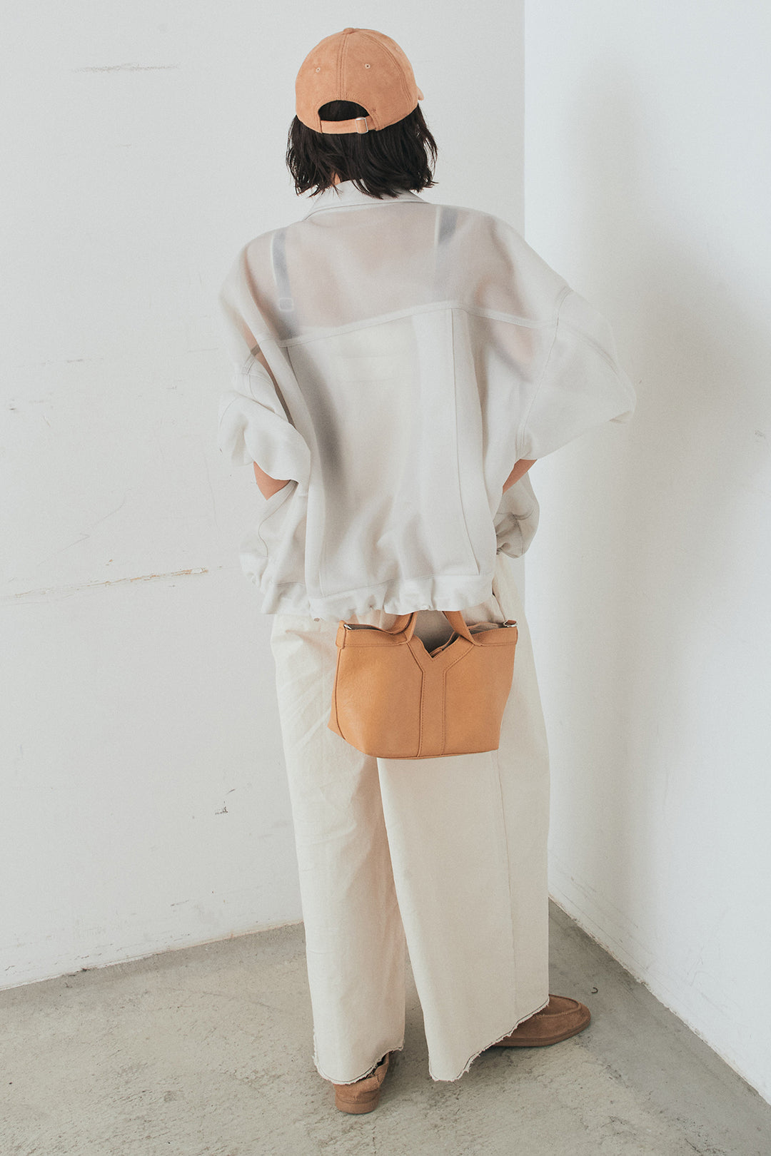 [SET]シアーダンボールサイドドロストジャケット+綿ツイルアシメサロペット(2set)