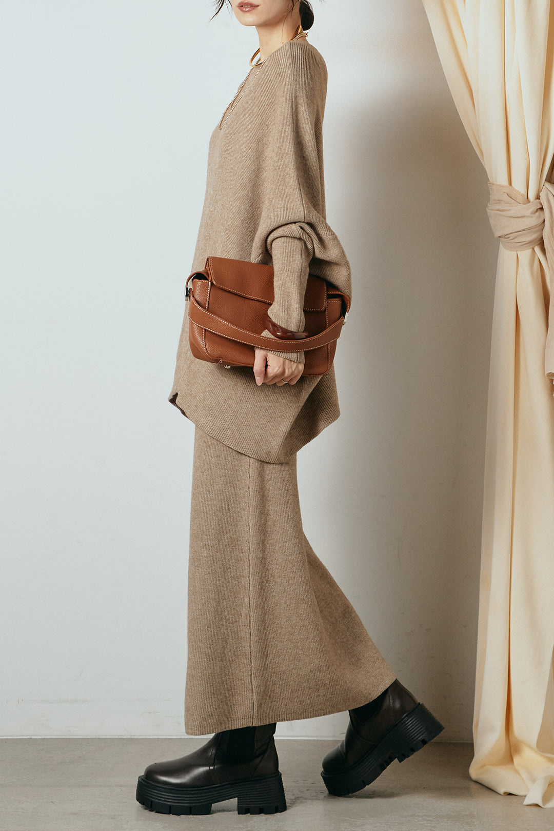 [SET]ドルマンニットスカートSETUP