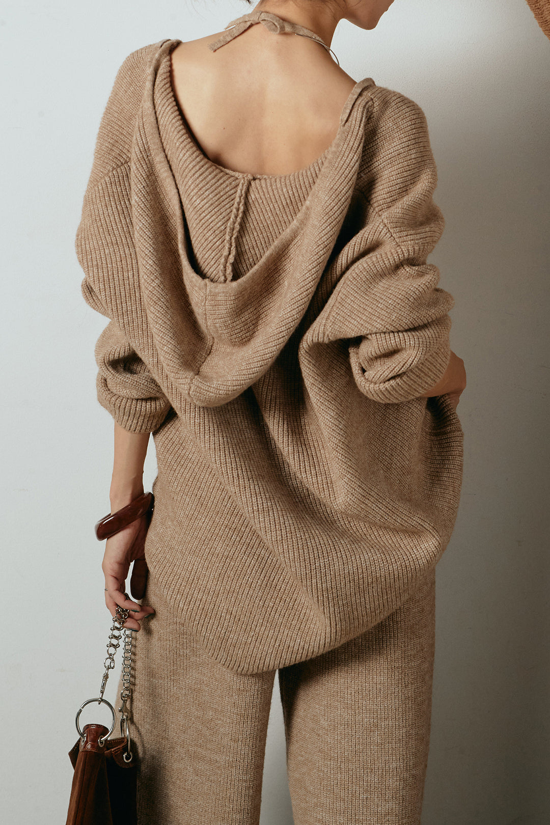 [SET]ホルターネックケーブルニットSETUP