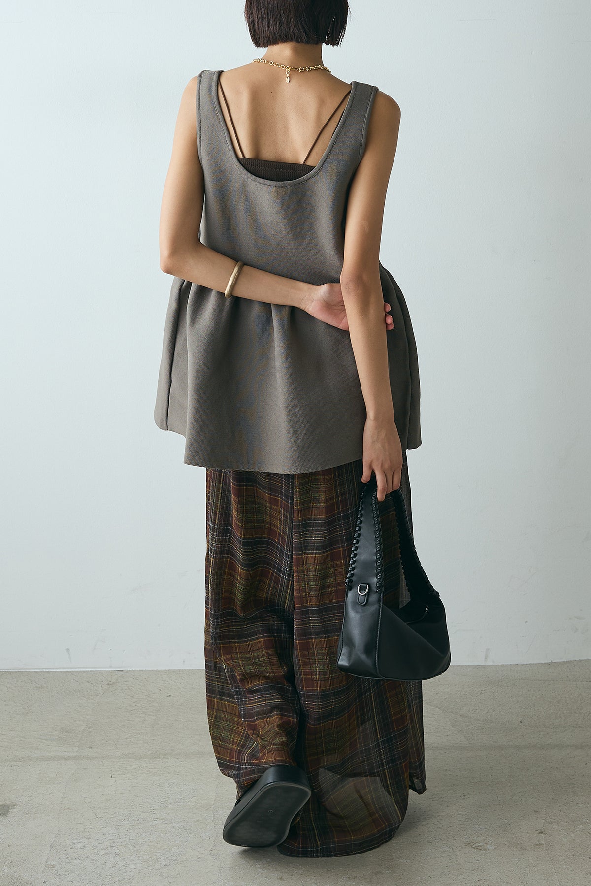 ESICA 2WAY ノースリーブブラウス ESICA 2WAY ノースリーブブラウス レディース ESICA 2WAY ノースリーブ