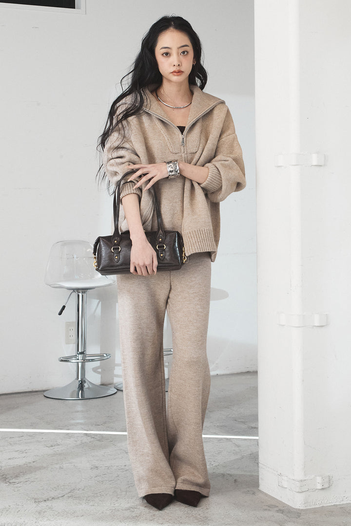 【着回しセット】[SET]ビッグカラーダブルジップニットSETUP+ビッグカラーダブルジップニットSETUP(2set)