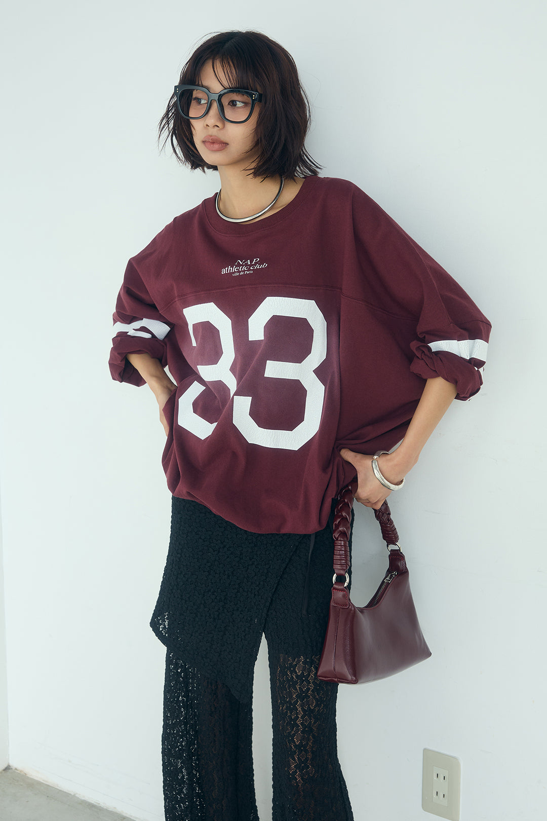 [SET]裾ドロストナンバービッグTシャツ+ストレッチレースパンツ＆ラップスカートセット(2set)