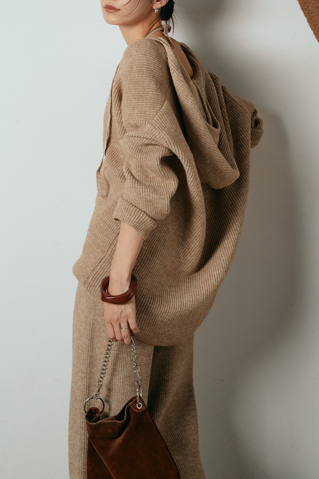 [SET]ホルターネックケーブルニットSETUP