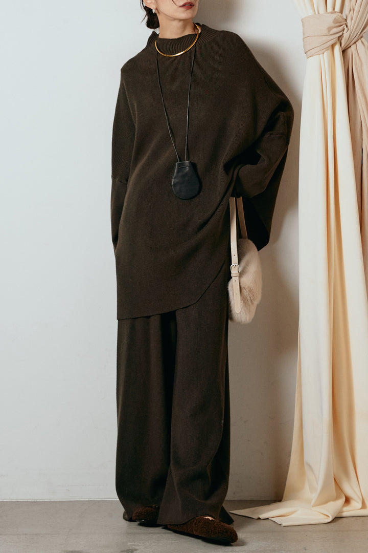 [SET]ポンチョシルエットニットSETUP