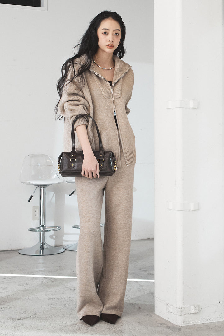 【着回しセット】[SET]ビッグカラーダブルジップニットSETUP+ビッグカラーダブルジップニットSETUP(2set)