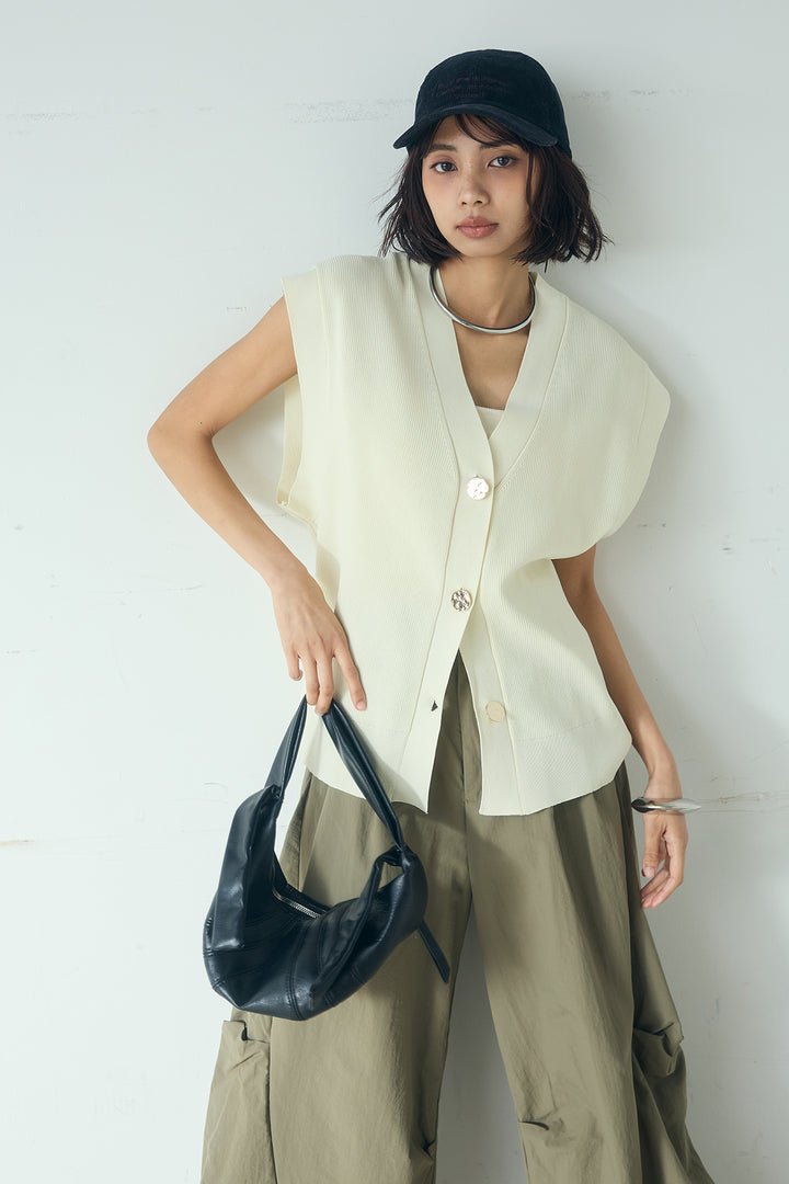 [SET]ポリウーリーメタルボタンベスト+ドライタフタタックバレルパンツ(2set)