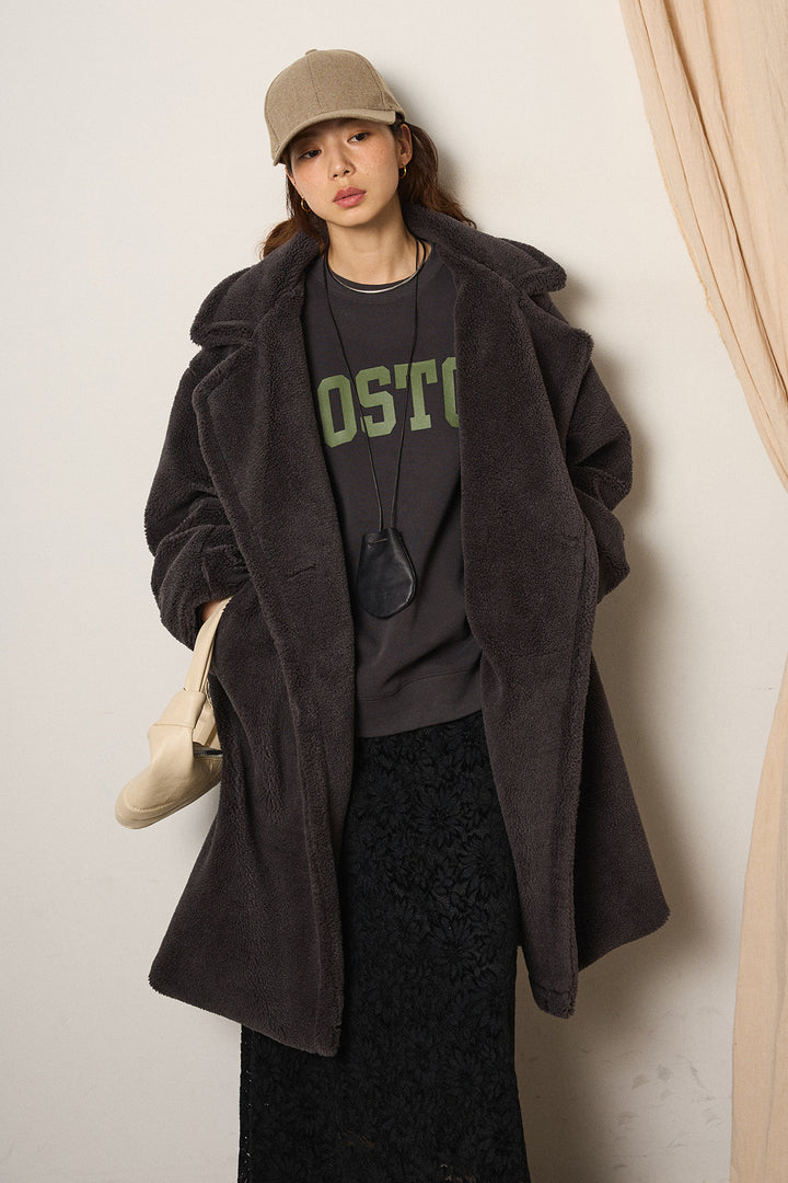 テディボアロングコート