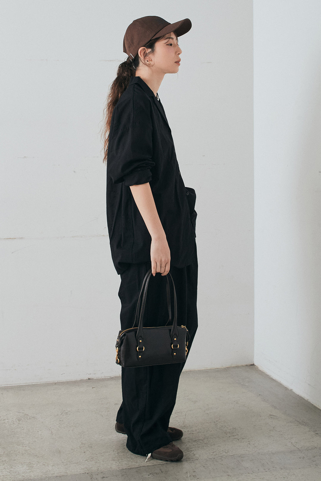 [SET]刺繍ローンオープンカラーシャツ+刺繍ローンタックイージーパンツ(2set)