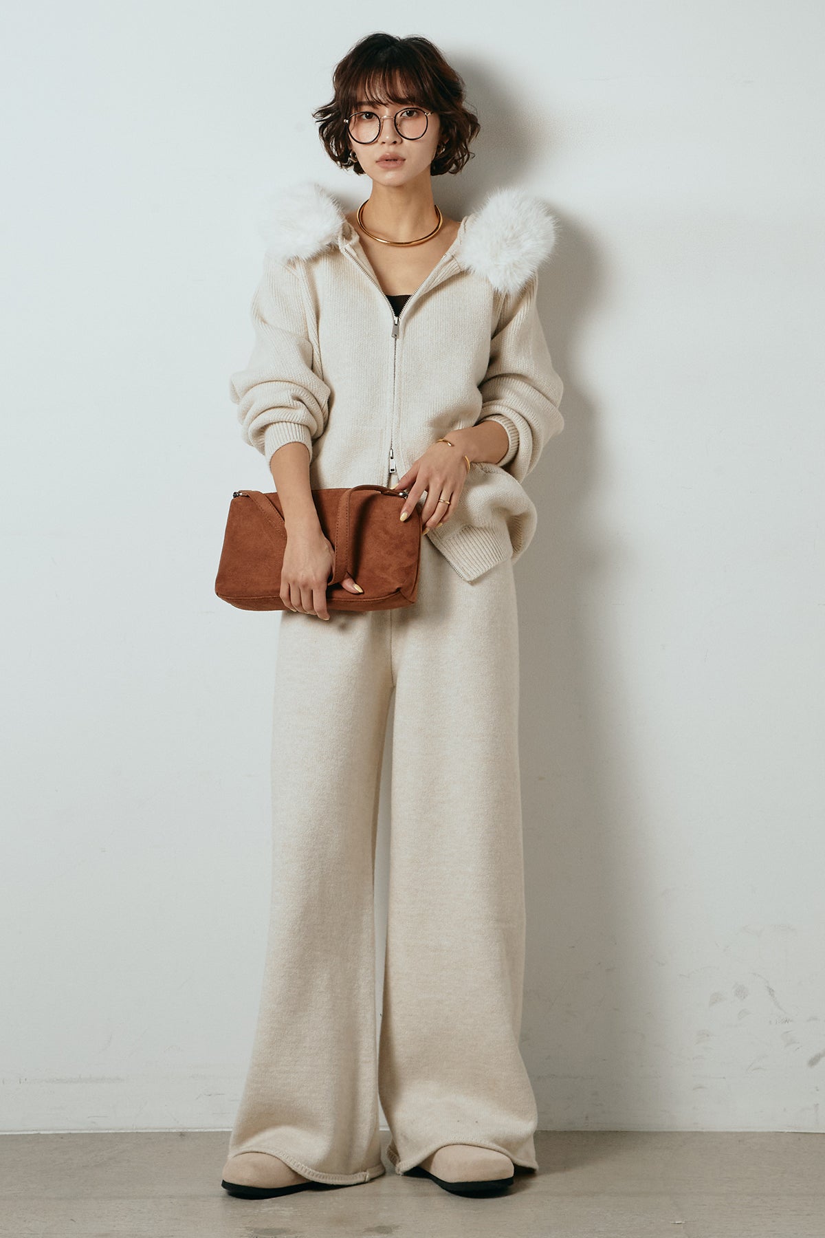 SET]ファー付きフーディーニットSETUP – ESICA