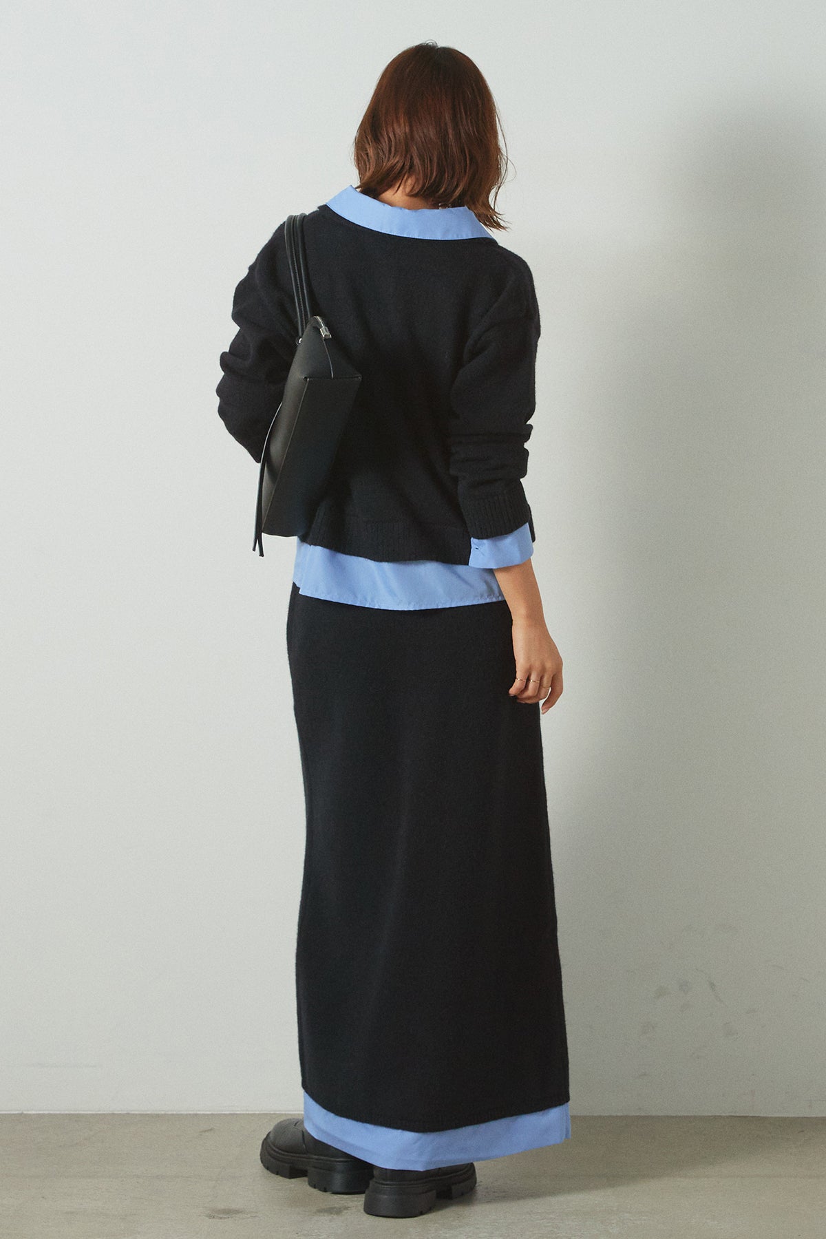 シャツドッキングレイヤードニット シャツドッキングレイヤードニット1125111283 - メルカリ