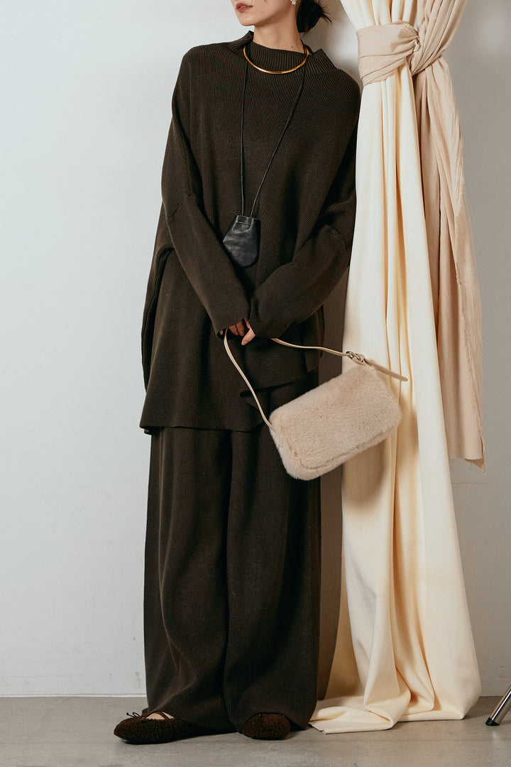 [SET]ポンチョシルエットニットSETUP