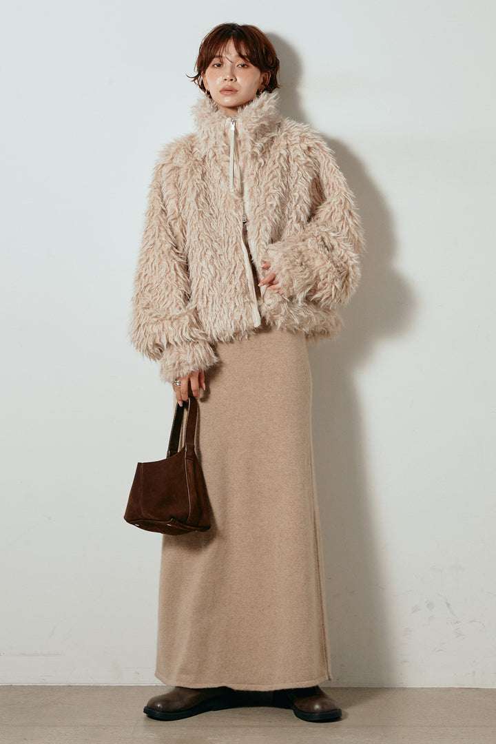 【着回しセット】[SET]ミックスシープファースタンドブルゾン+ミックスシープファースタンドブルゾン(2set)