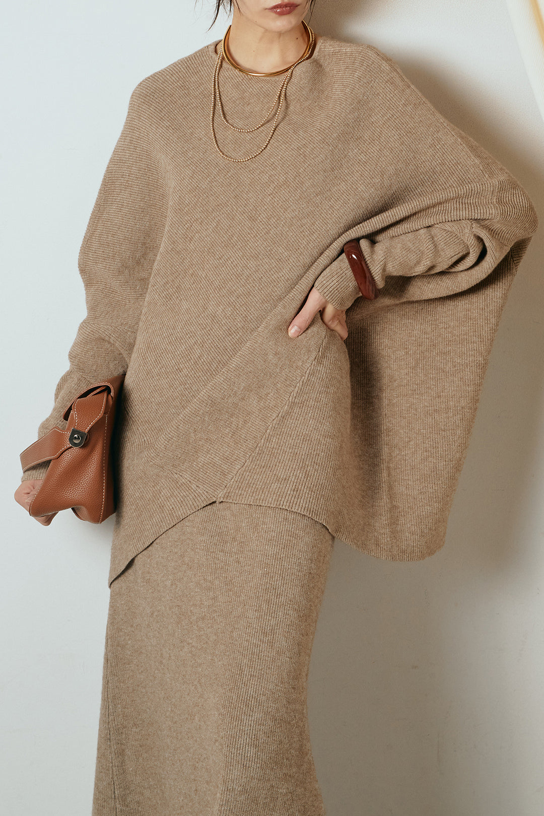 [SET]ドルマンニットスカートSETUP