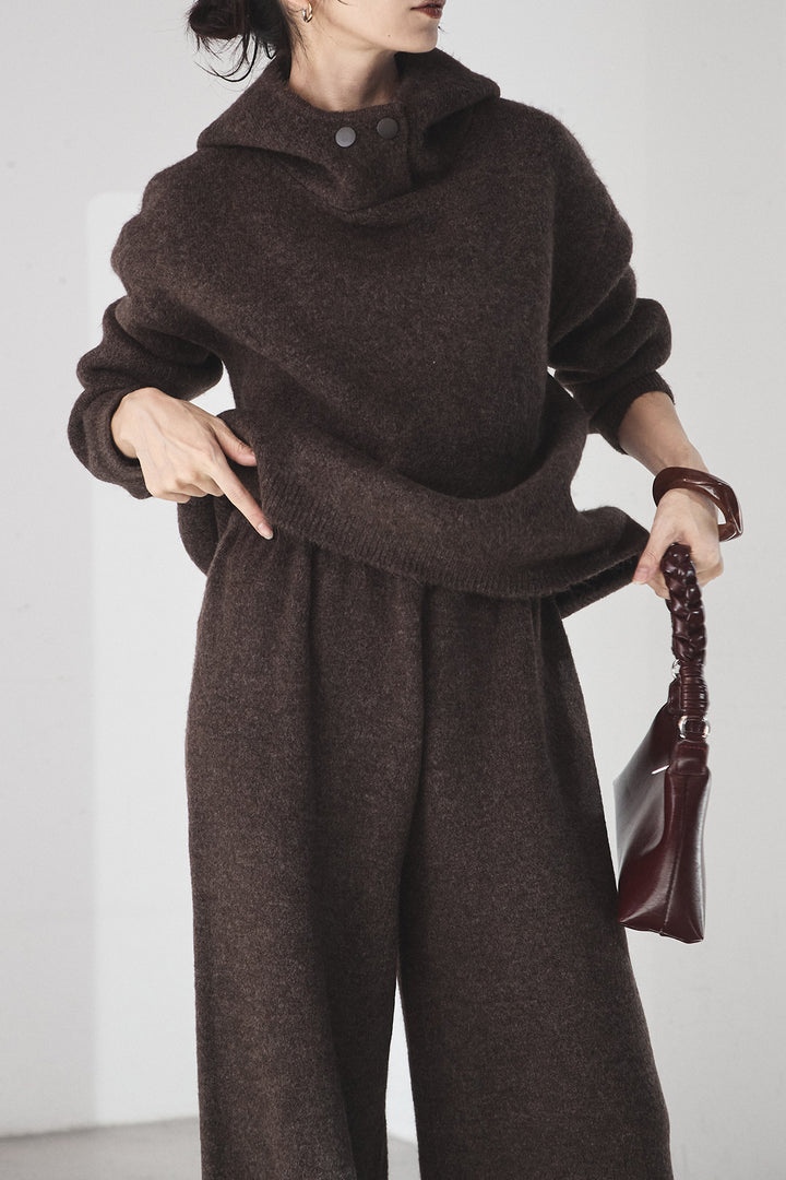 [SET]ハイネックニットフーディーSETUP