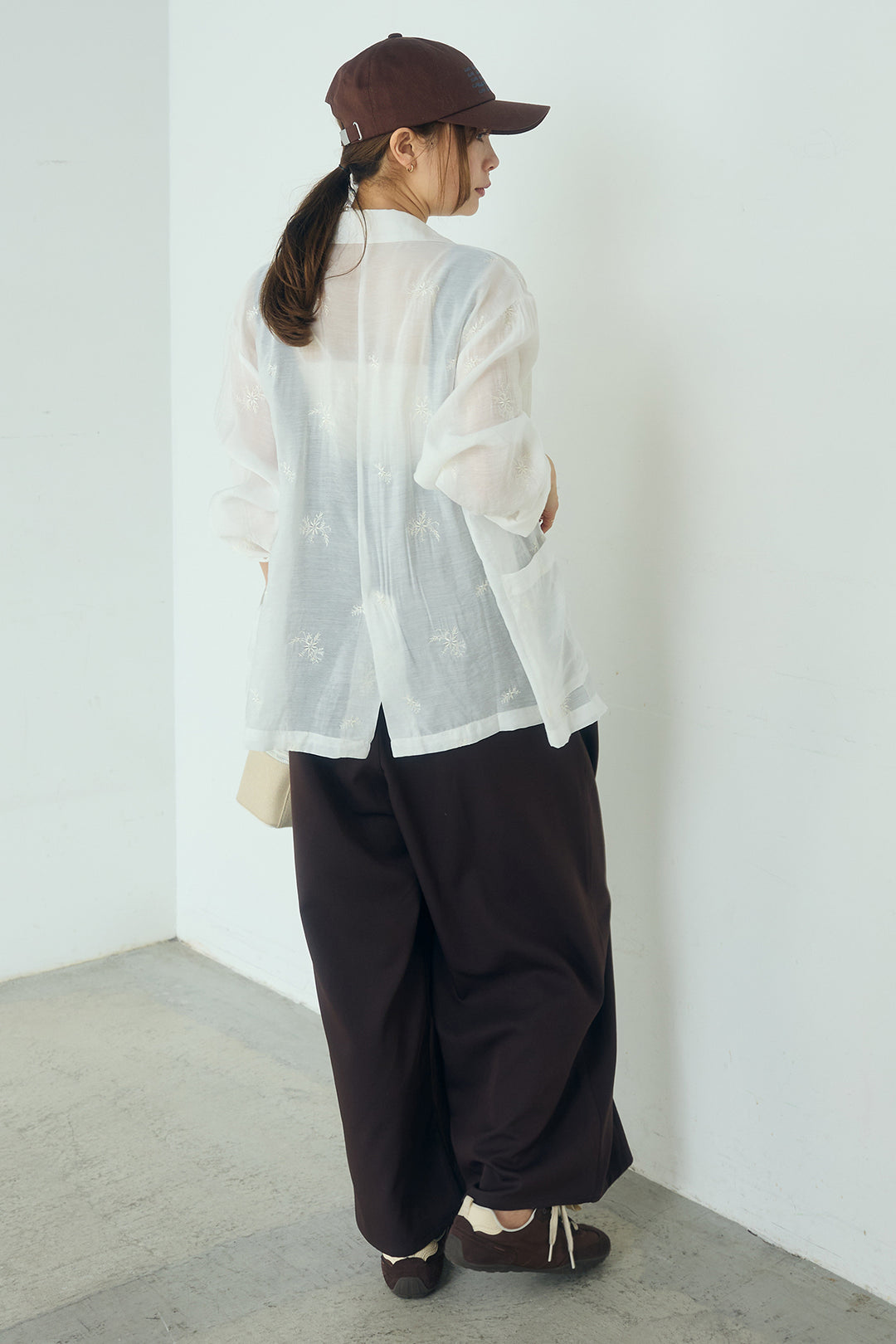 [SET]シアー刺繍ダブルジャケット+ラップオールインワン(2set)