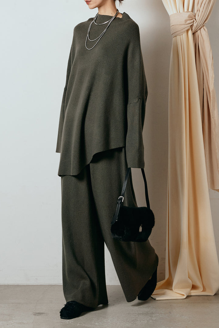 [SET]ポンチョシルエットニットSETUP