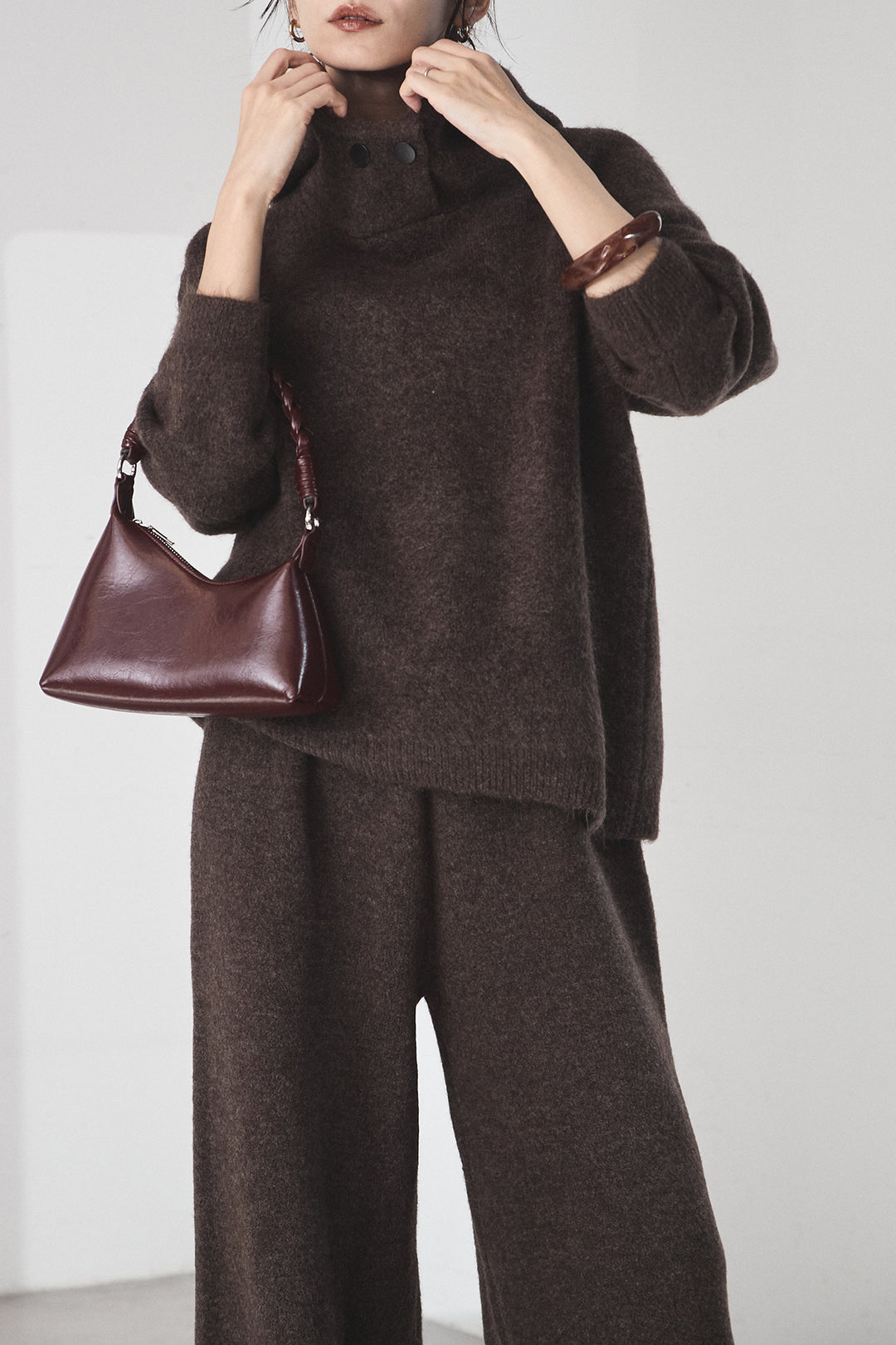 [SET]ハイネックニットフーディーSETUP