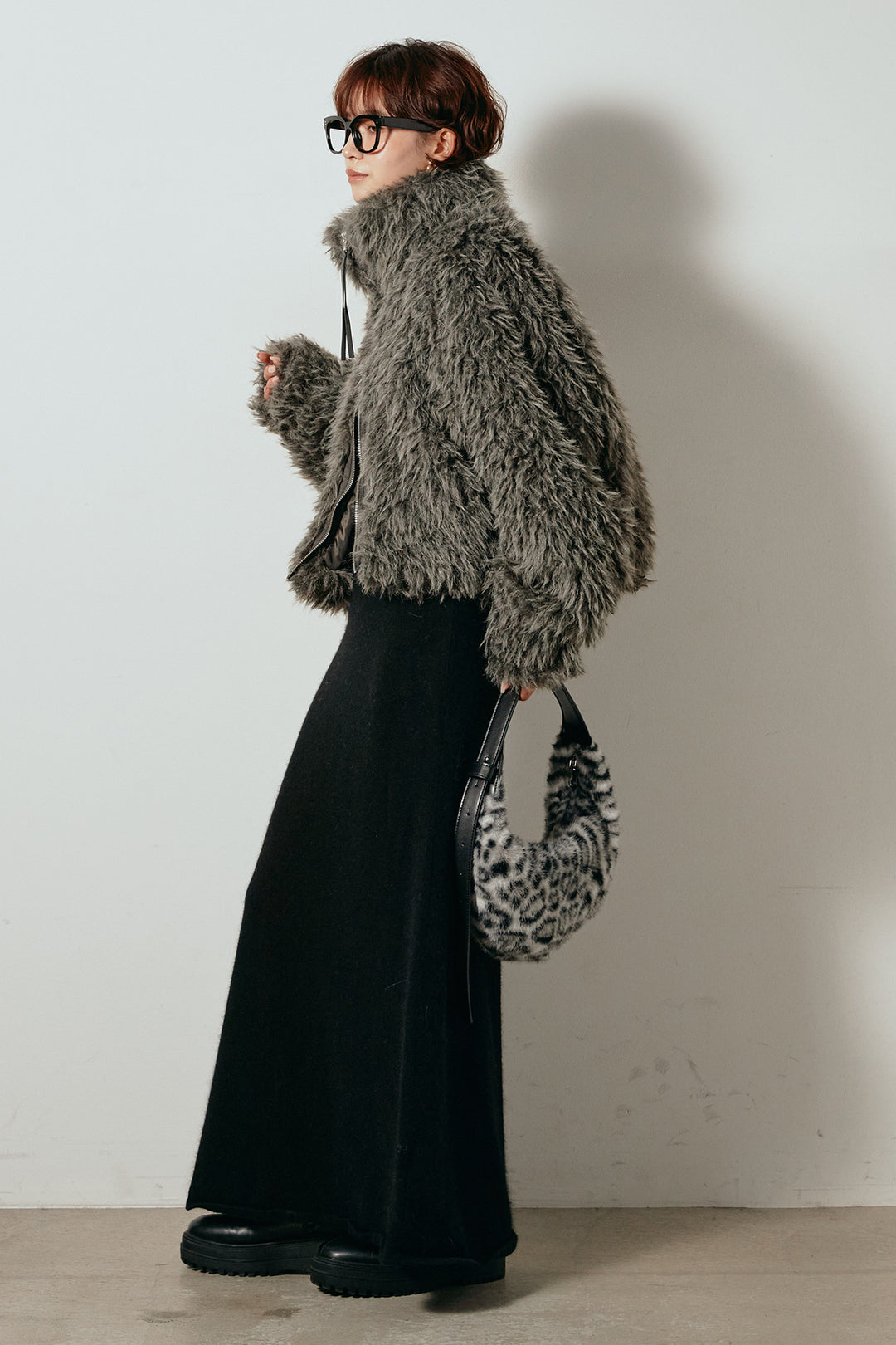 【着回しセット】[SET]ミックスシープファースタンドブルゾン+ミックスシープファースタンドブルゾン(2set)