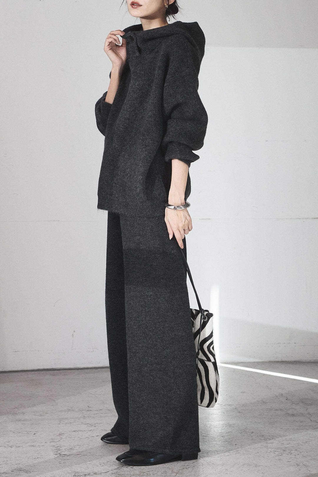 [SET]ハイネックニットフーディーSETUP