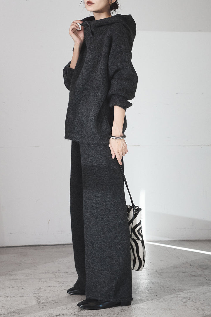 [SET]ハイネックニットフーディーSETUP