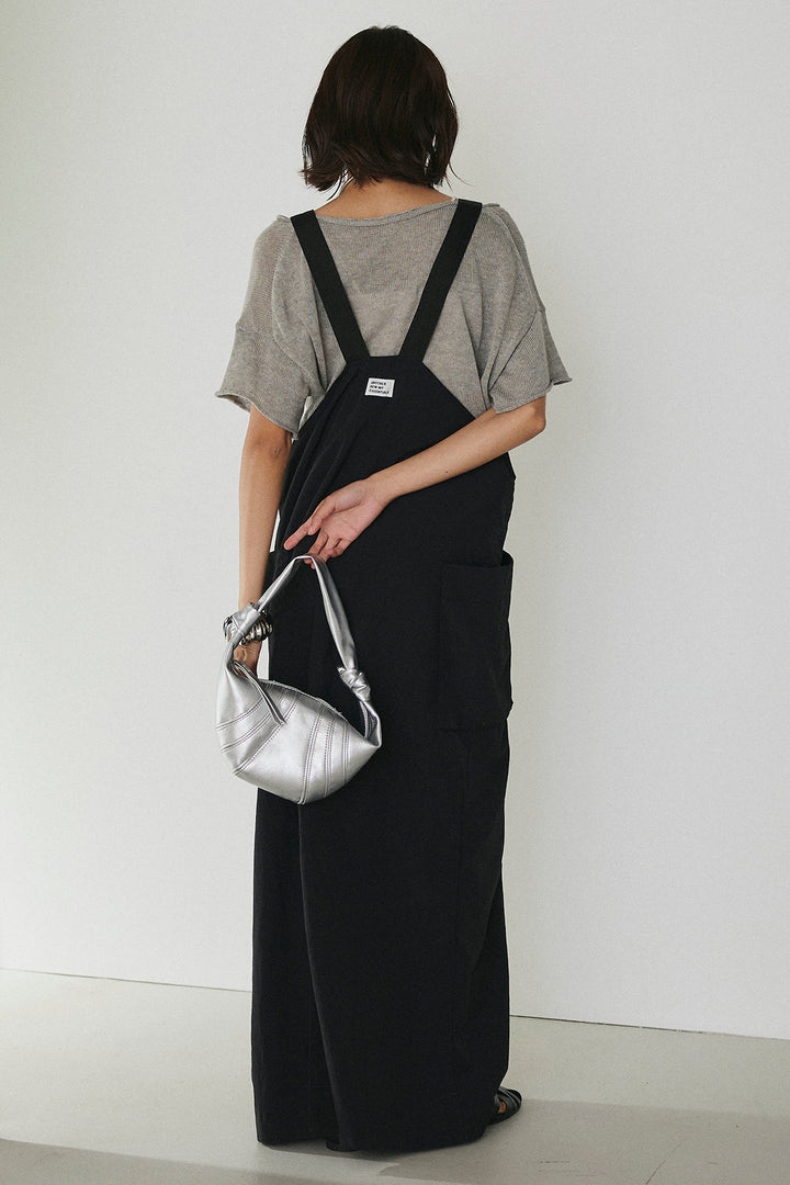 [SET]半袖モノトーングラフィックトップス+ナイロンワンピース(2set)