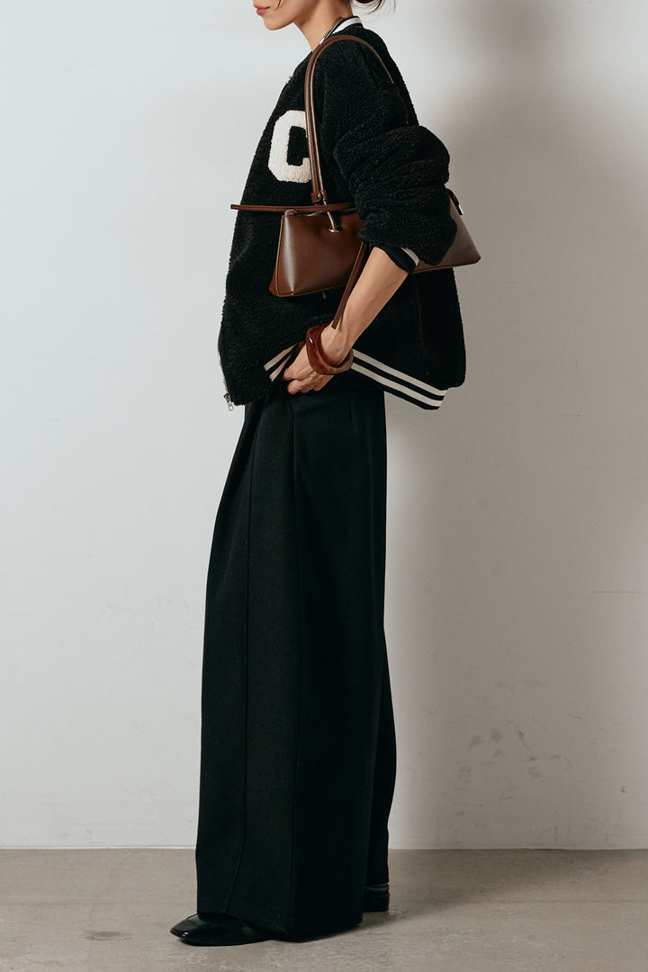 [SET]ロゴスタジャンボアブルゾン+ポーチベルト付きカーブパンツ(2set)