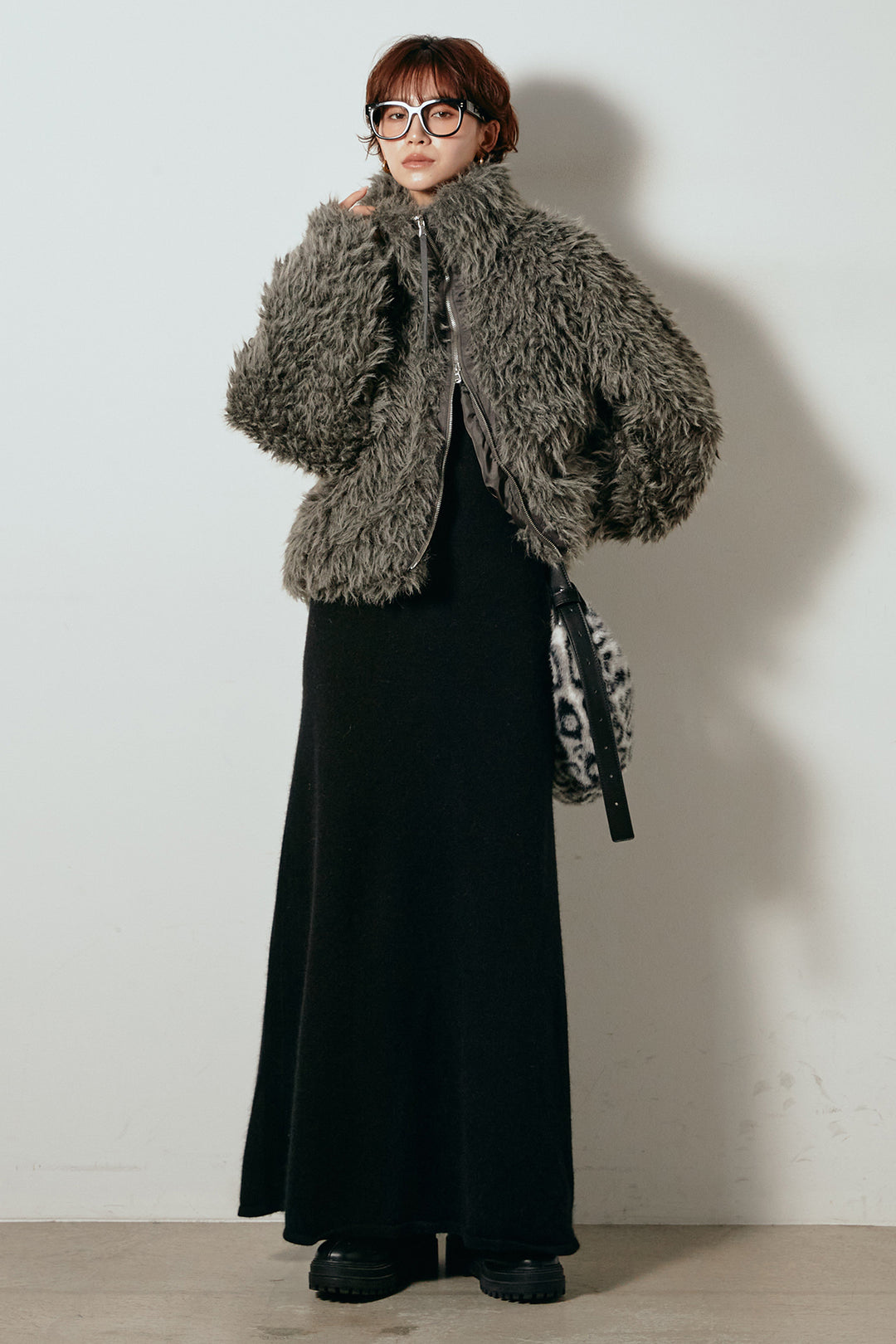 【着回しセット】[SET]ミックスシープファースタンドブルゾン+ミックスシープファースタンドブルゾン(2set)