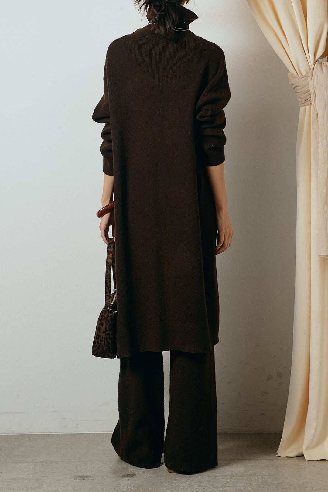 [SET]裾アシンメトリーニットSETUP