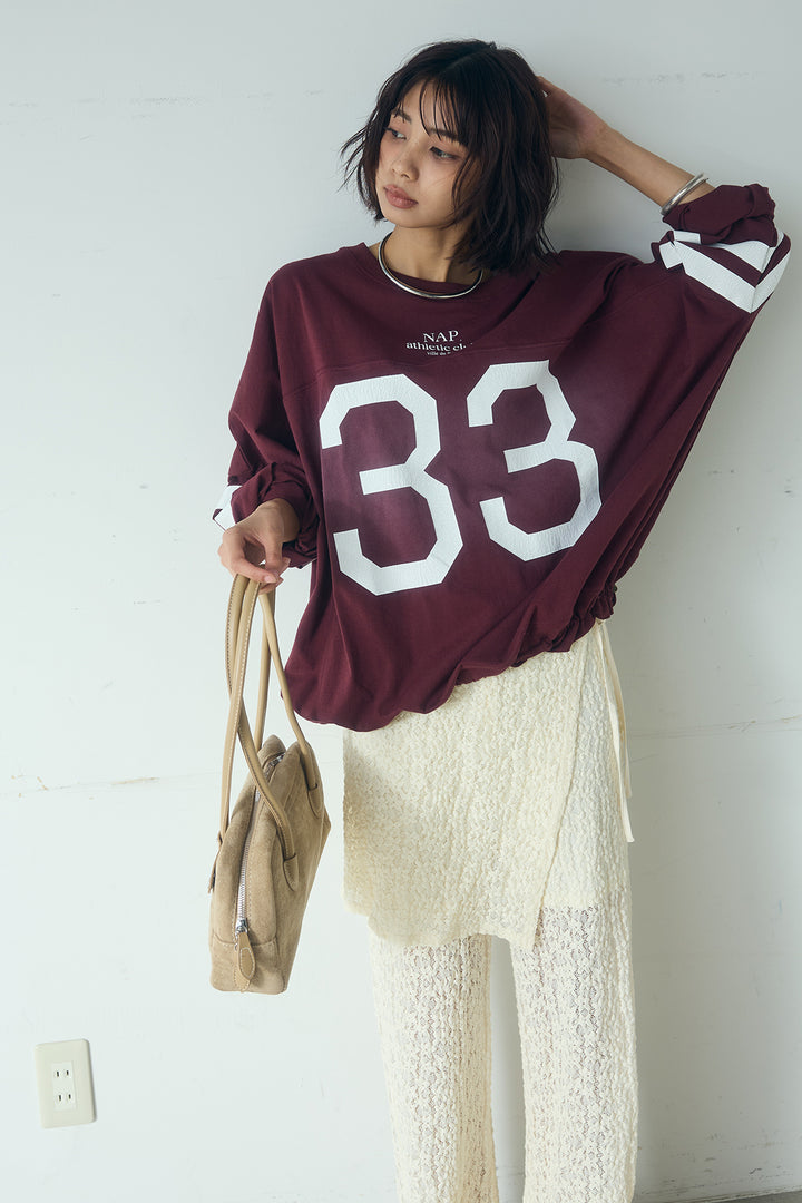 [SET]裾ドロストナンバービッグTシャツ+ストレッチレースパンツ＆ラップスカートセット(2set)