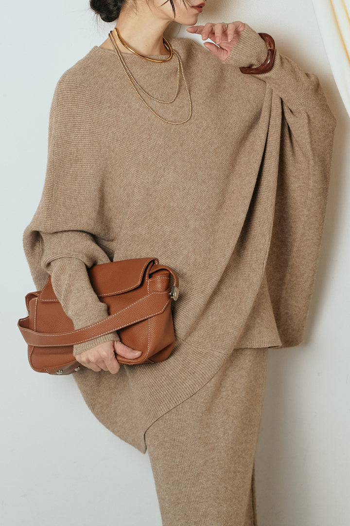 [SET]ドルマンニットスカートSETUP