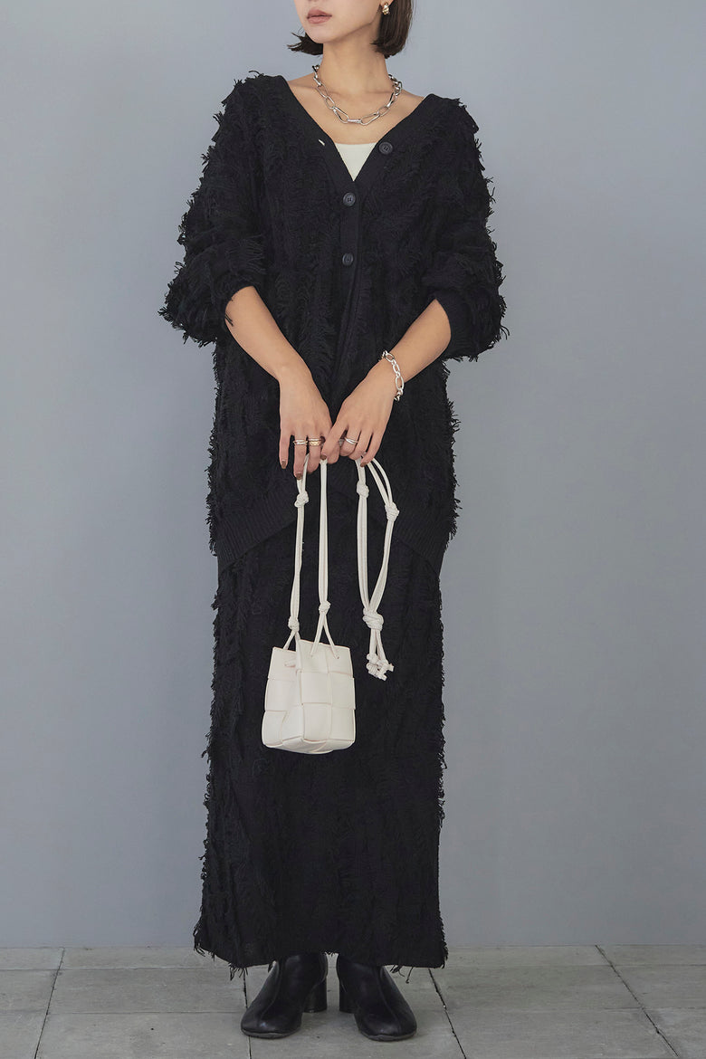 フリンジデザインニットスカート – ESICA 