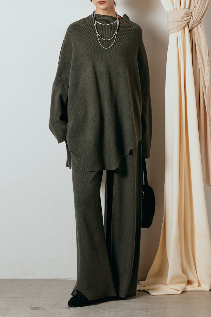 [SET]ポンチョシルエットニットSETUP